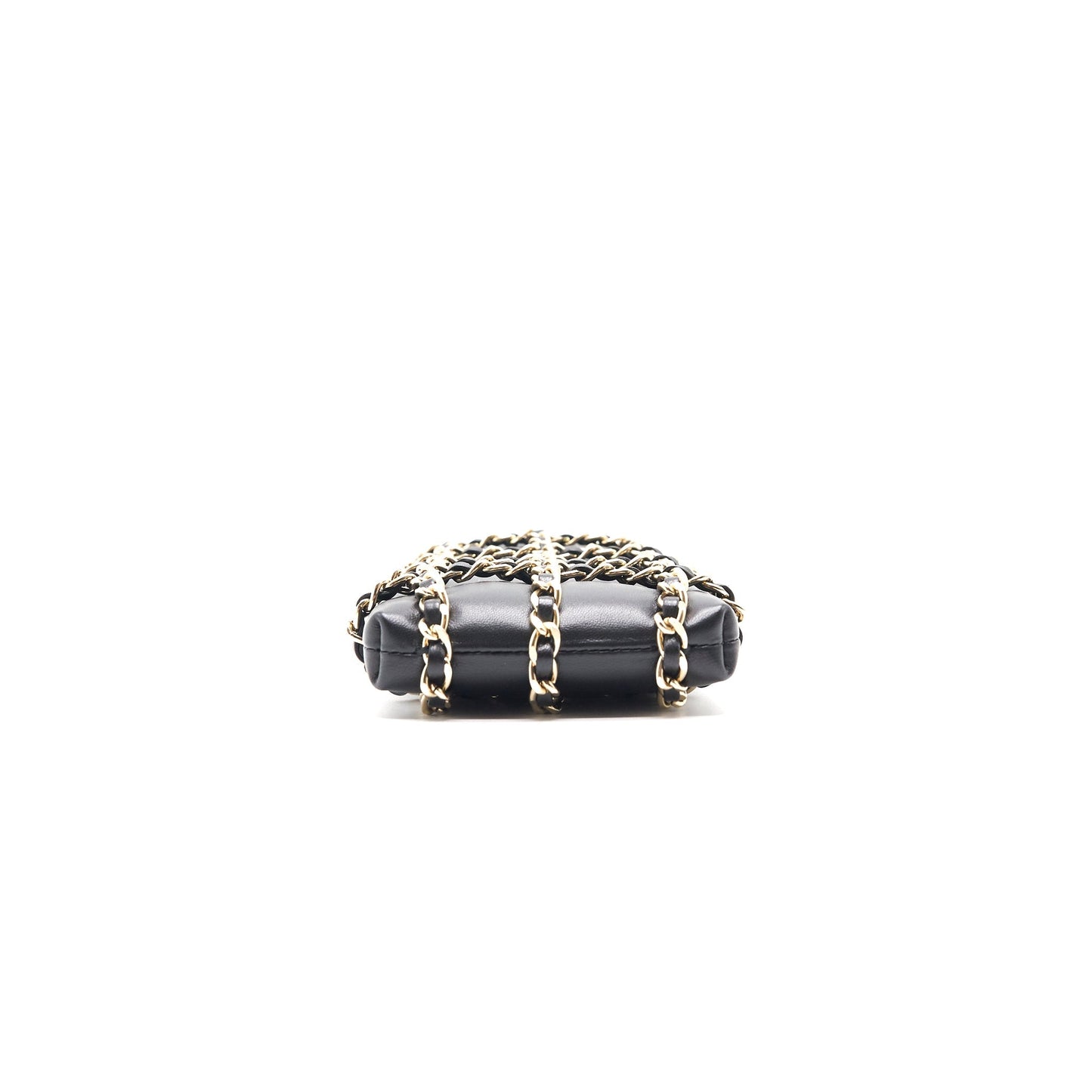 Chanel Gold Clutch O Chain Phone Holder Crossbody Bag