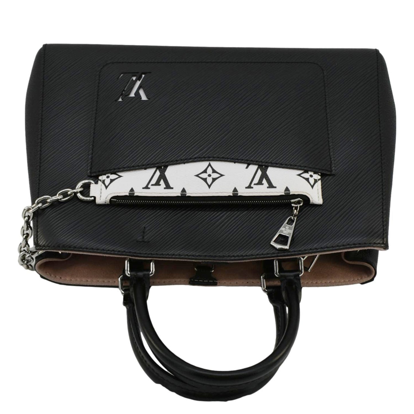 LOUIS VUITTON Marelle MM Epi Leather Tote Shoulder Bag Black