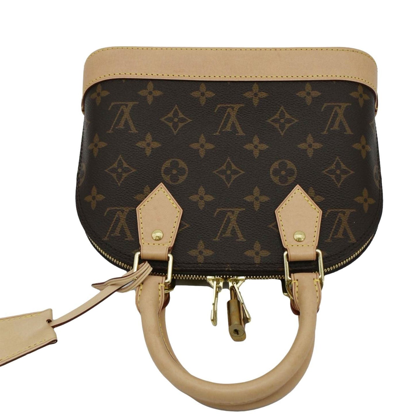 LOUIS VUITTON Alma BB Monogram Canvas Crossbody Bag Brown