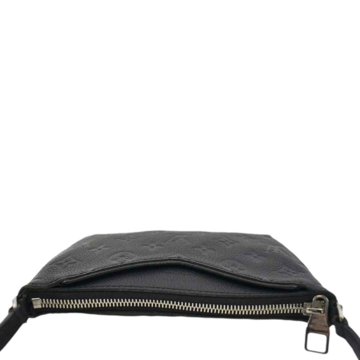 LOUIS VUITTON Pallas Monogram Empreinte Clutch Crossbody Bag Black