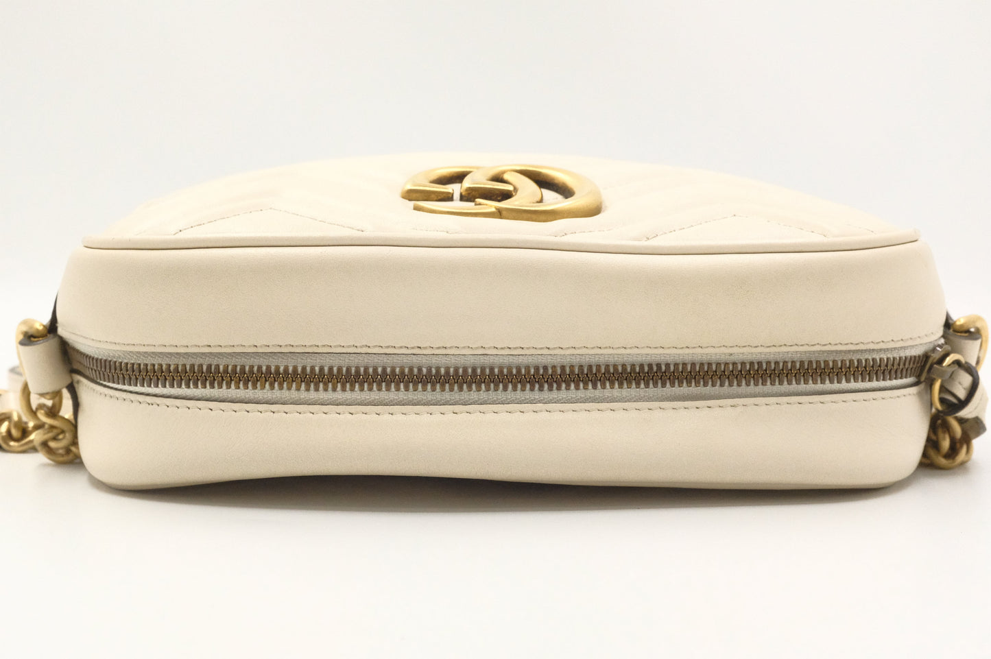 Gucci Marmont Crossbody in White Leather