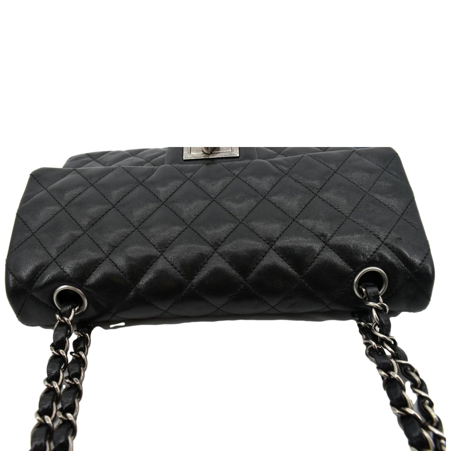 CHANEL Reissue Flap Leather Shoulder Bag Black