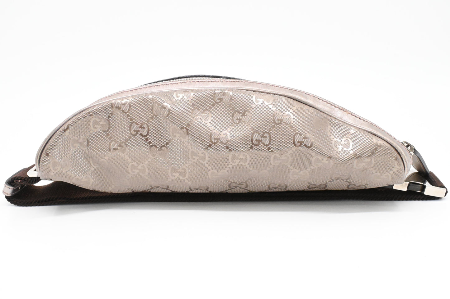 Gucci Bumbag in Silver-Pink Imprime Canvas