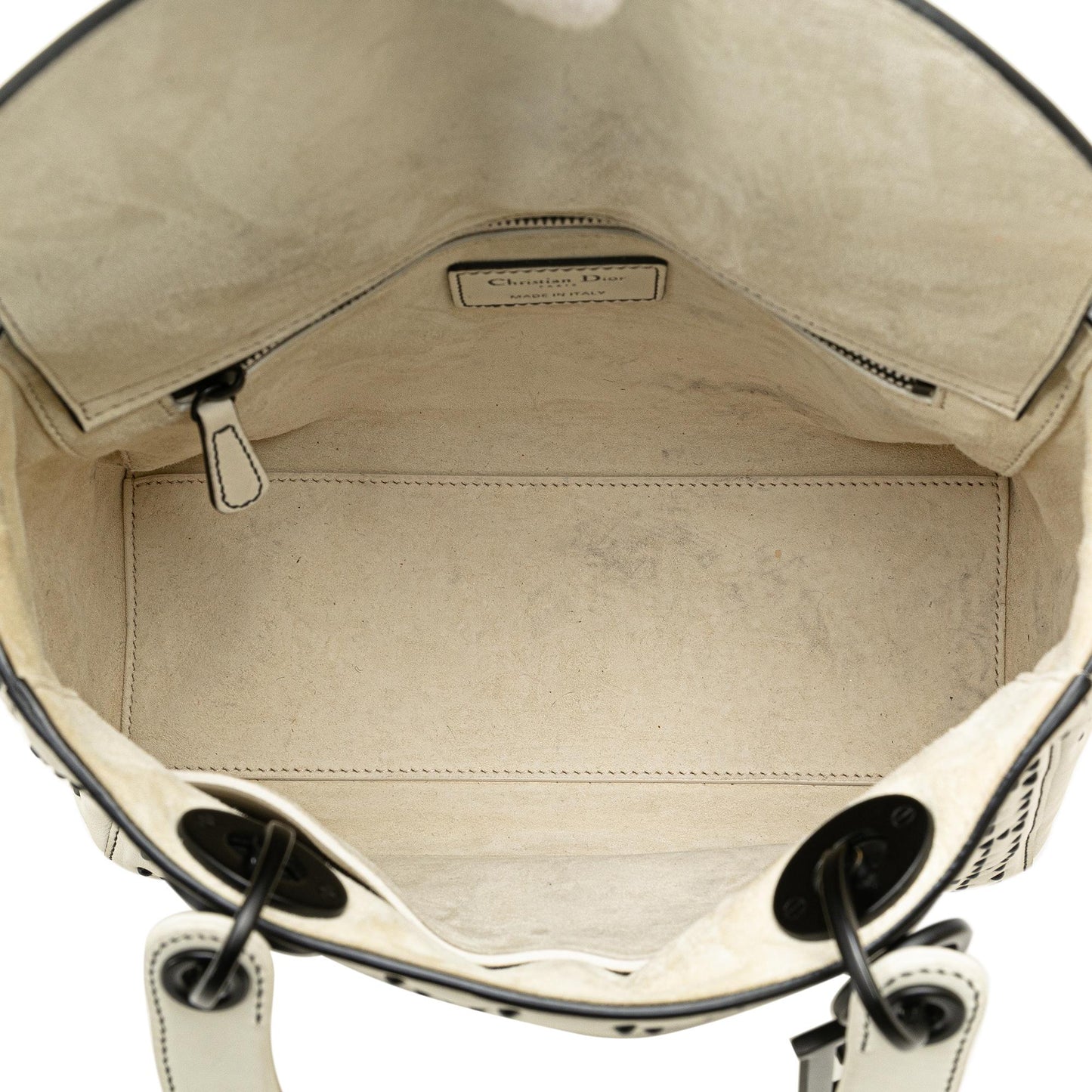 Dior Medium Calfskin Studded Lady Dior
