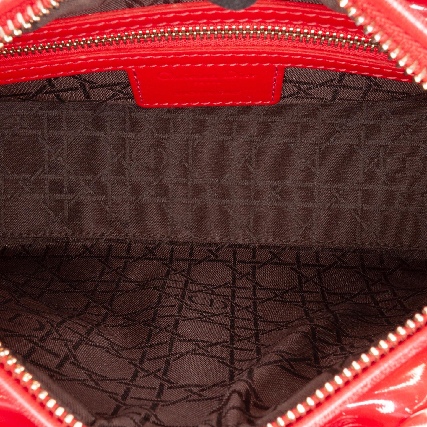 Dior Medium Patent Cannage Lady Dior
