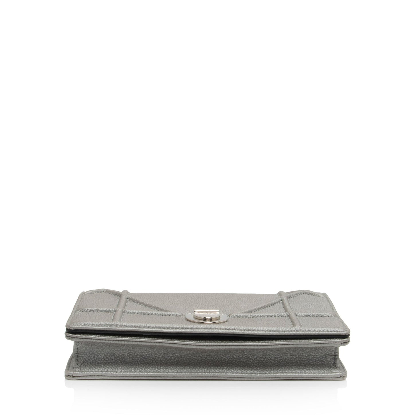 Dior Metallic Calfskin Diorama Wallet on Chain