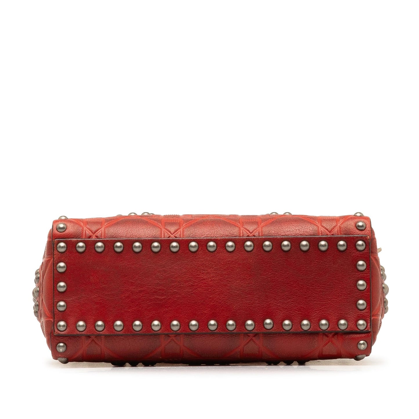 Dior Mini Embossed Calfskin Cannage Studded Flower Lady Dior