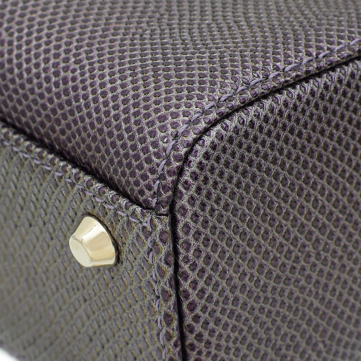 Christian Dior Purple Lizard Lady Dior Mini Bag