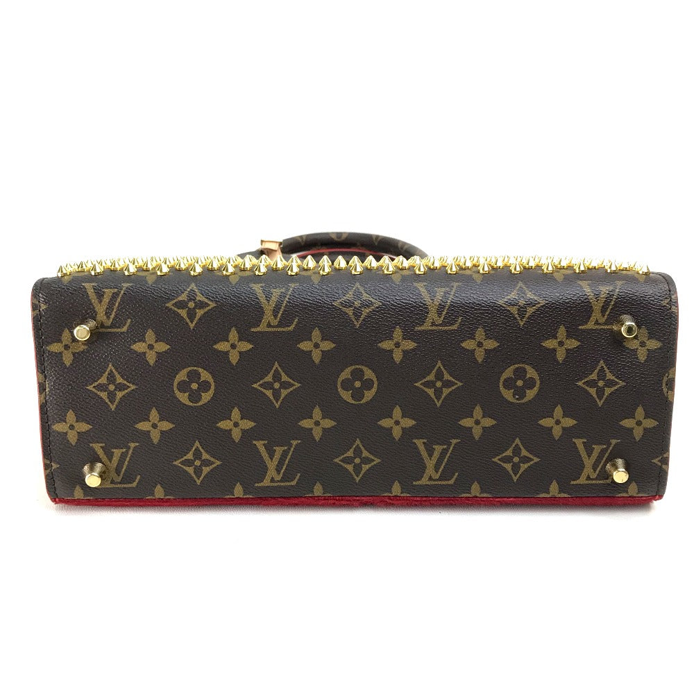 LOUIS VUITTON Handbag PVC, Monogram canvas Brown Monogram Studs iconoclast christian louboutin collaboration