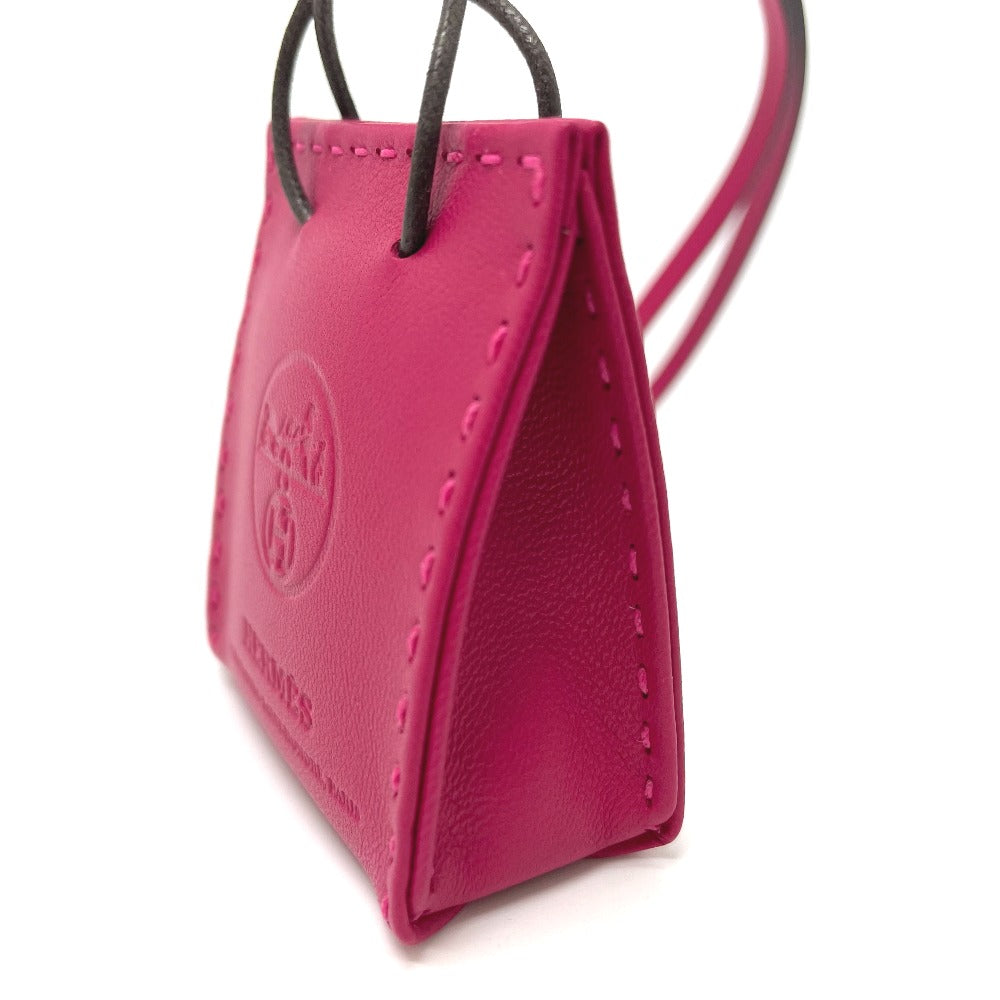 HERMES charm Anyo Miro pink Shopper sack orange Women