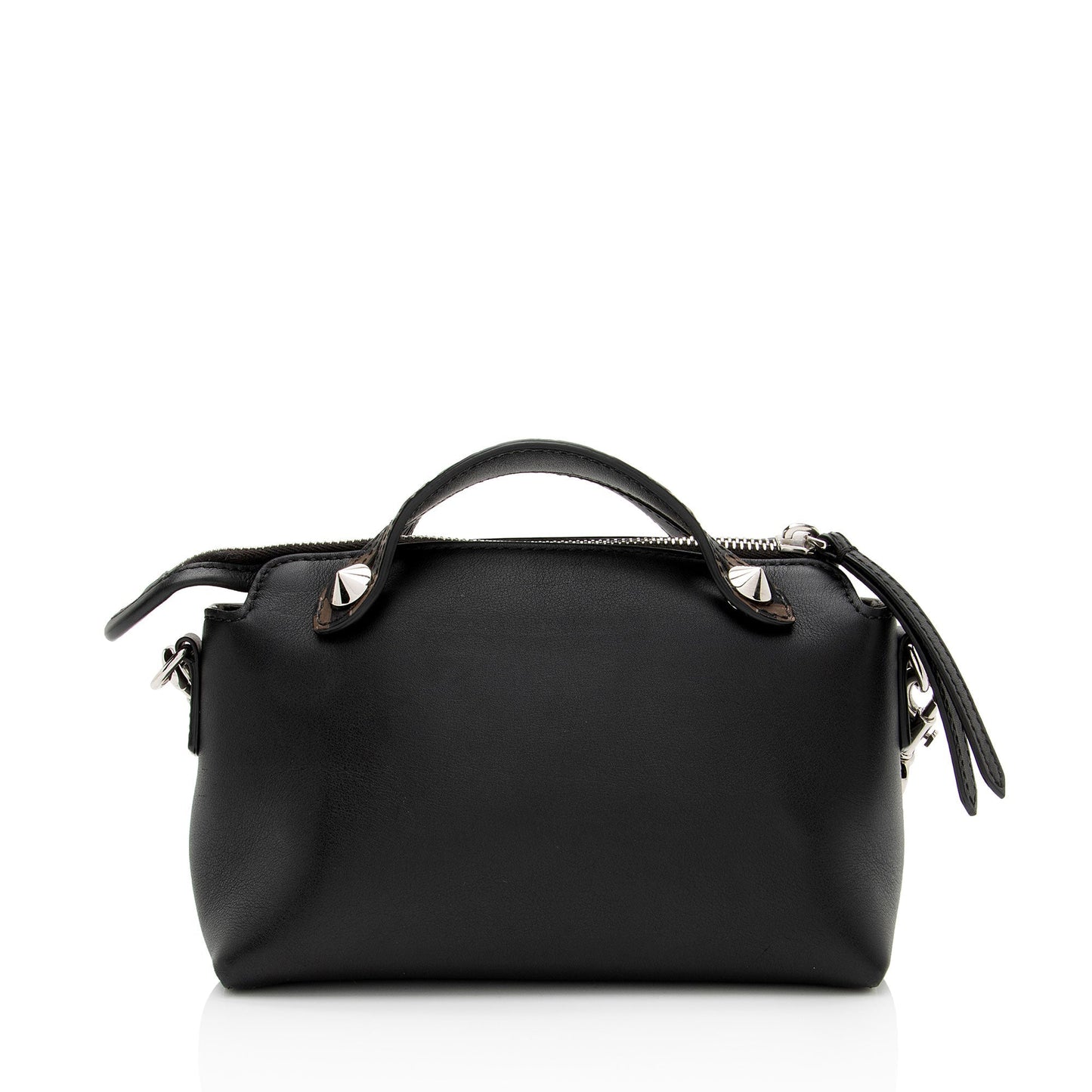 Fendi Calfskin FF Embossed By The Way Mini Boston Bag