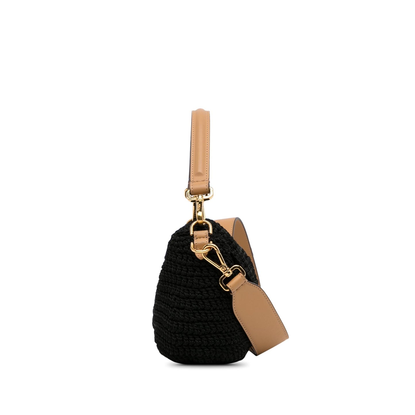 Fendi Crochet Raffia Baguette Satchel (depVYd)