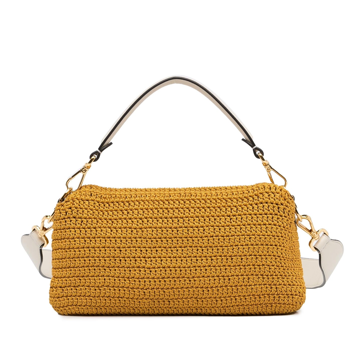 Fendi Crochet Raffia Baguette Satchel (qh4feG)