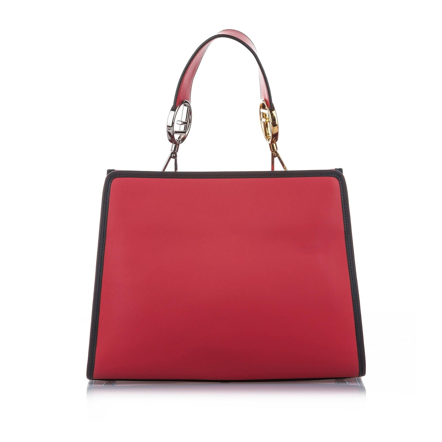 Fendi Embroidered Runaway Leather Satchel (22712)