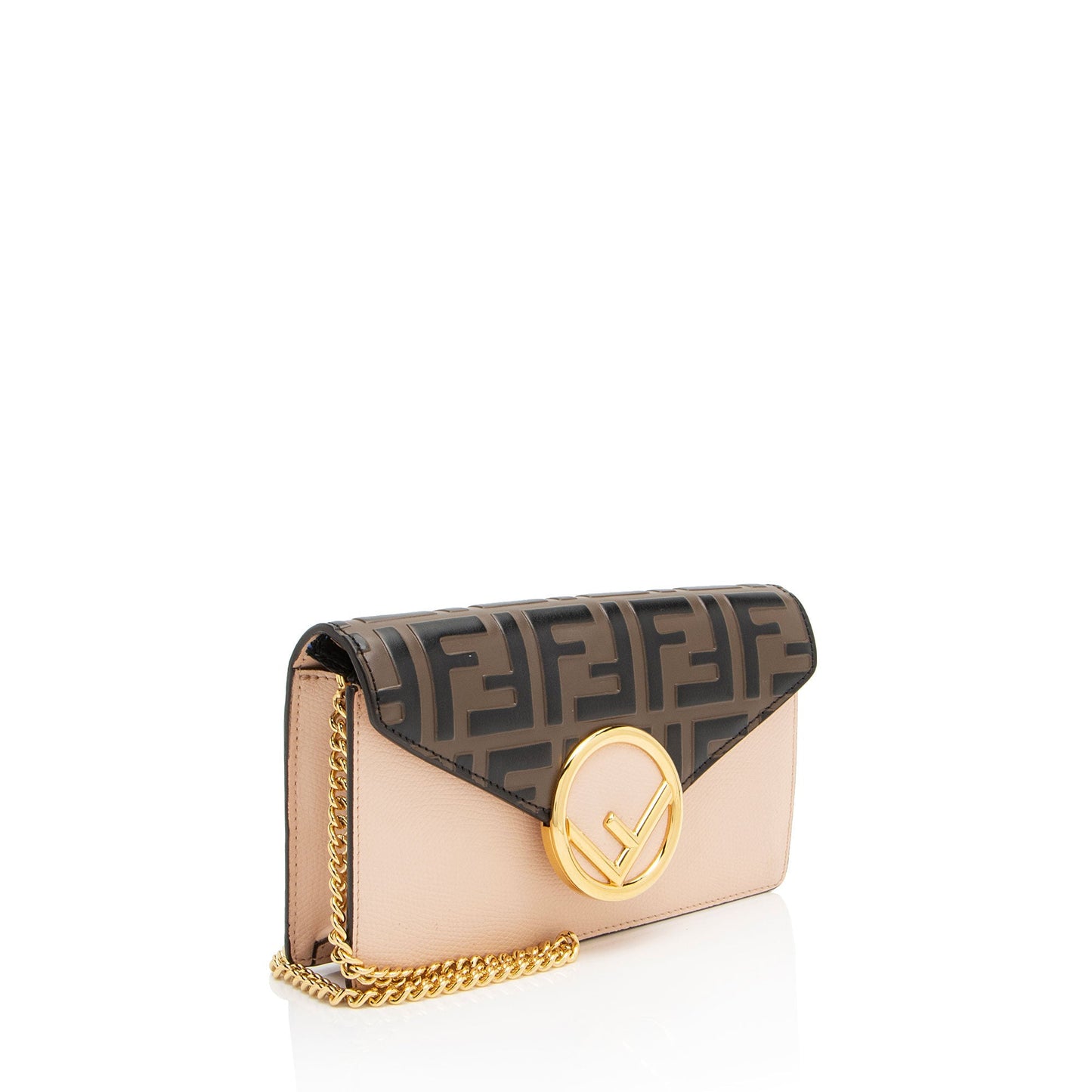 Fendi FF Embossed Calfskin Mini Camera Bag