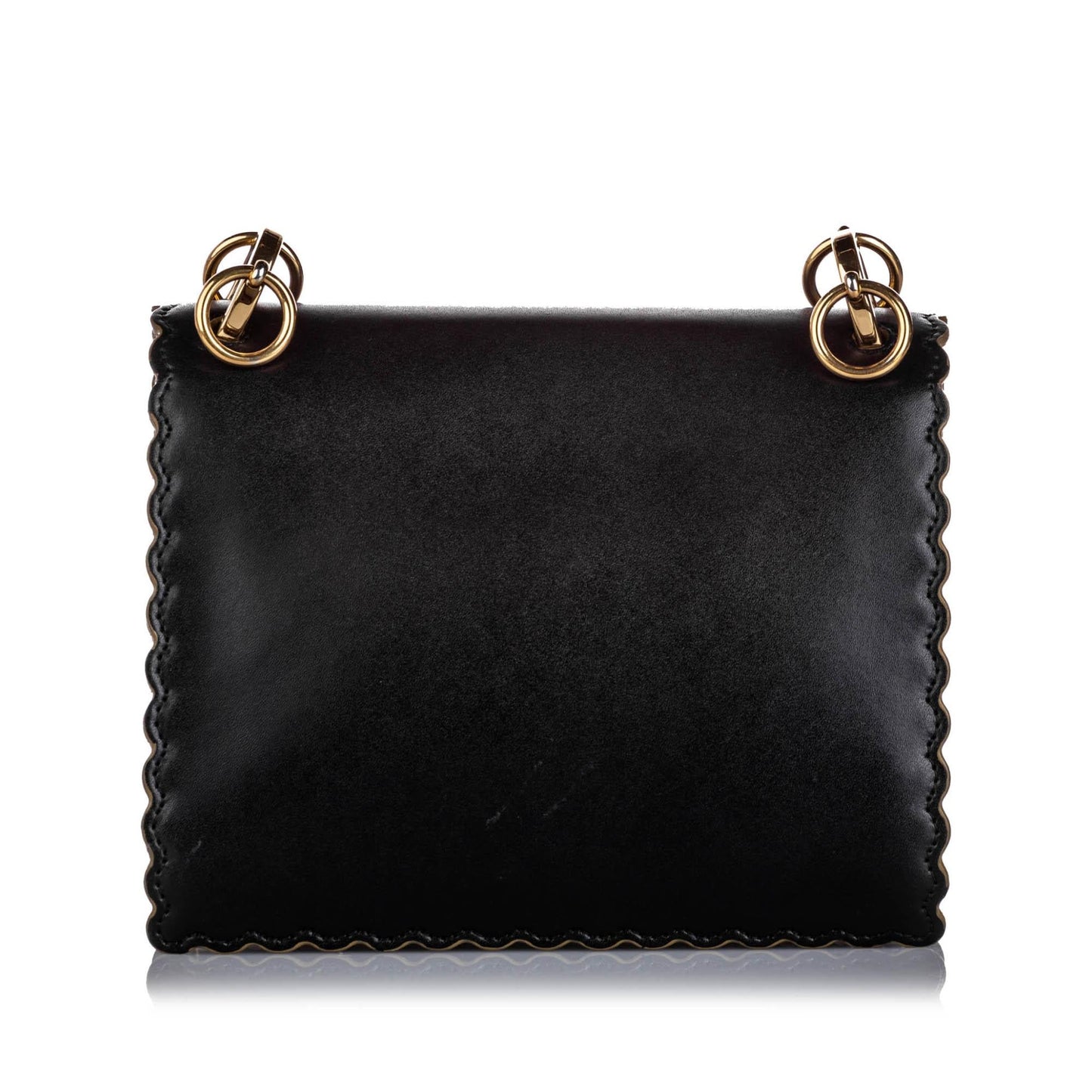 Fendi Kan I Leather Shoulder Bag (24389)