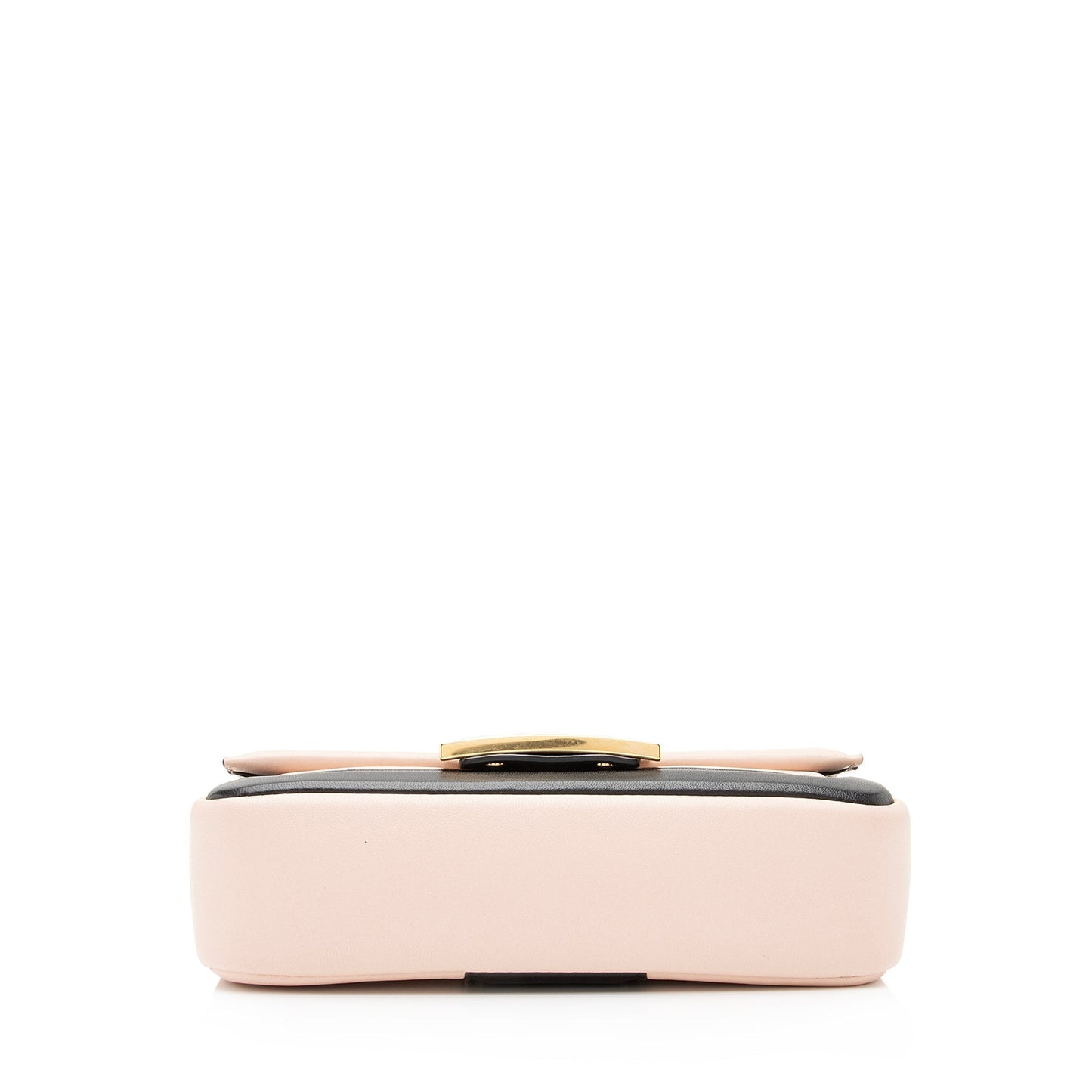 Fendi Lambskin Bi Color Baguette Mini Chain Bag
