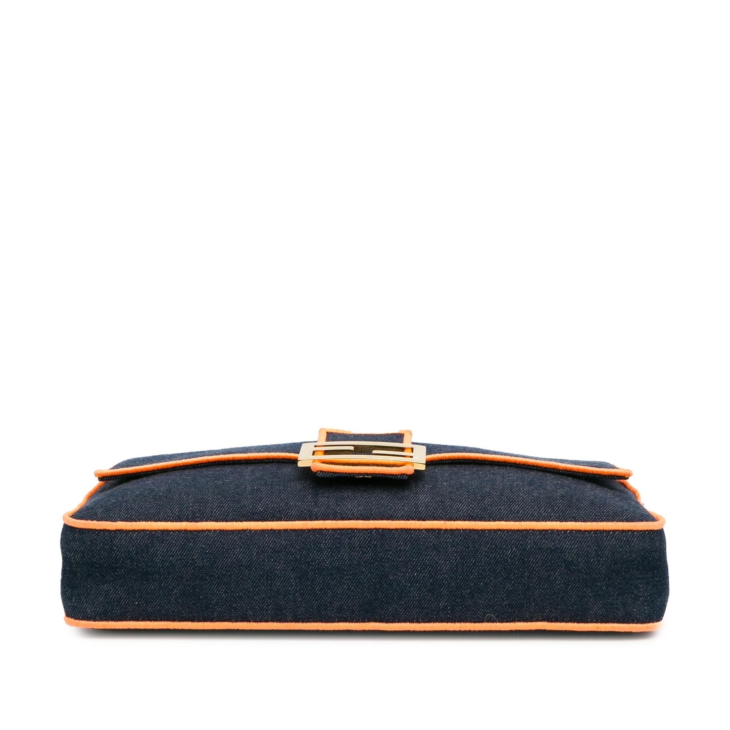 Fendi Large Denim Baguette Satchel (Oaub87)