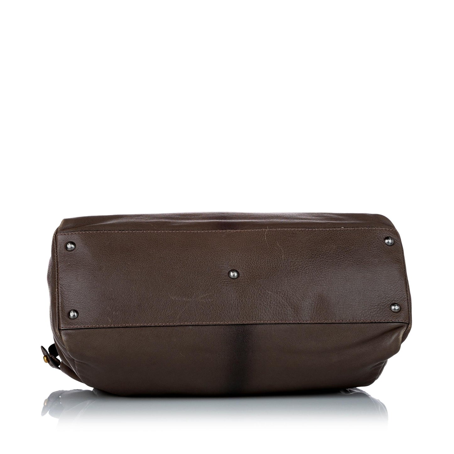 Fendi Large Peekaboo Leather Satchel (28817)