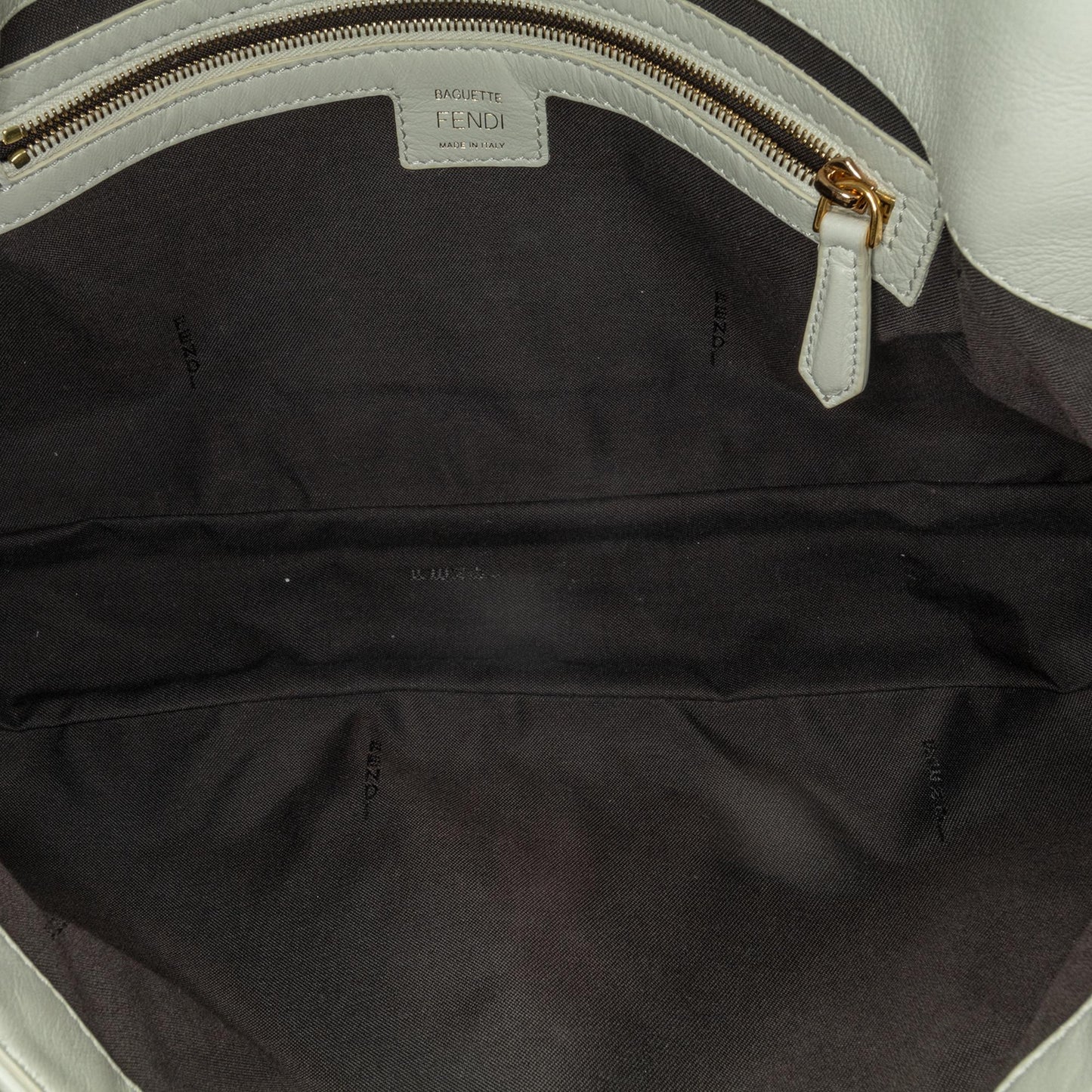 Fendi Medium Leather Embossed FF Baguette Satchel (agyb4y)
