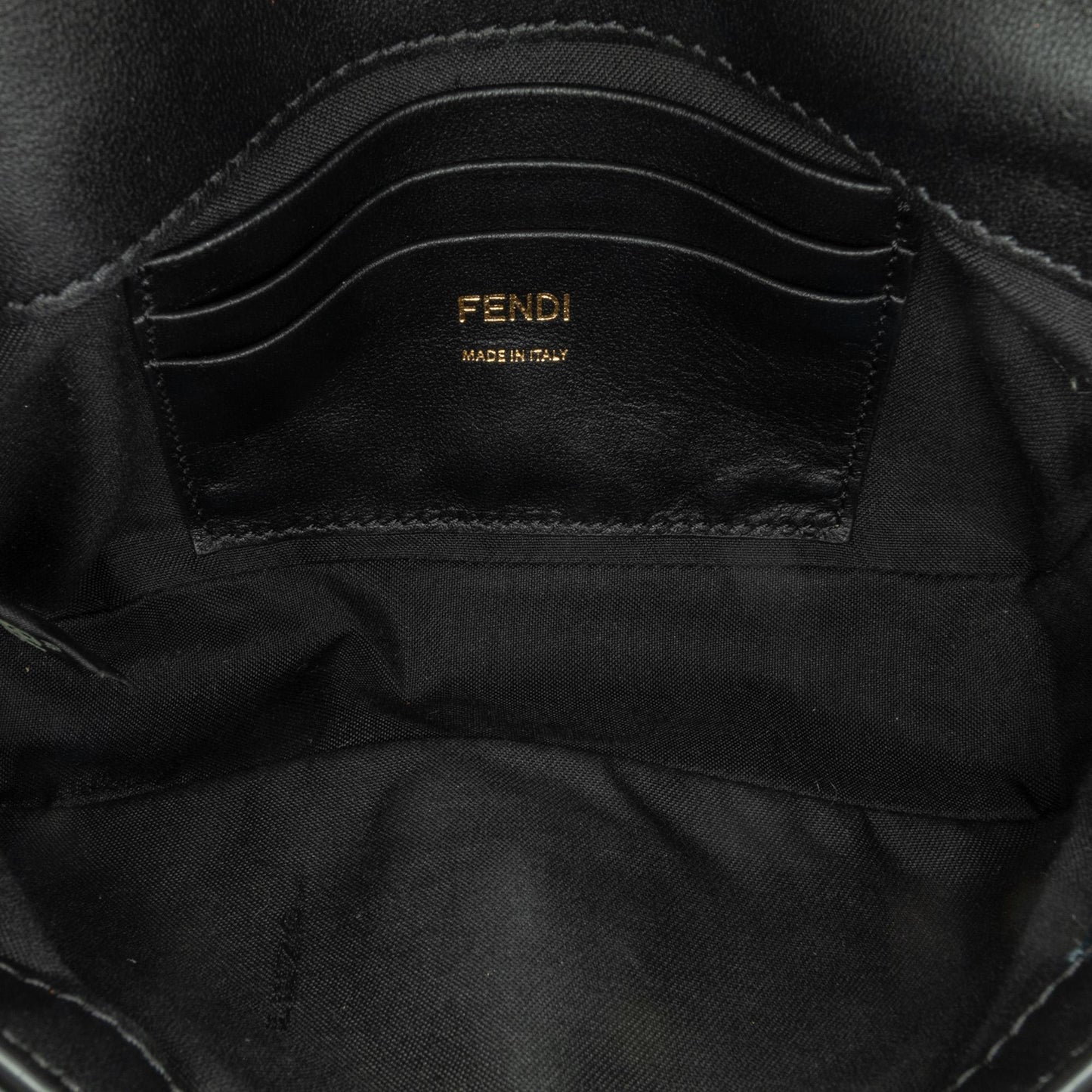 Fendi Mini Zucca Embossed Leather Baguette Satchel (ALnDVt)