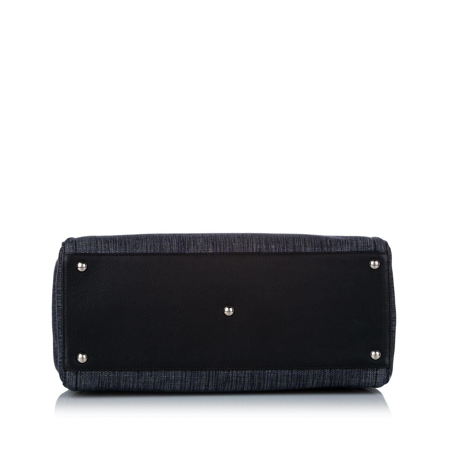 Fendi Petit 2Jours Denim Satchel (29466)