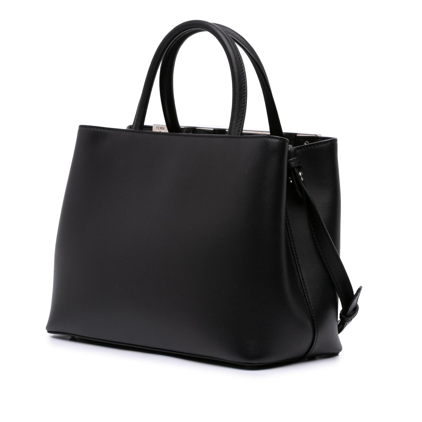 Fendi Zucca Embossed Leather Phone Holder Satchel