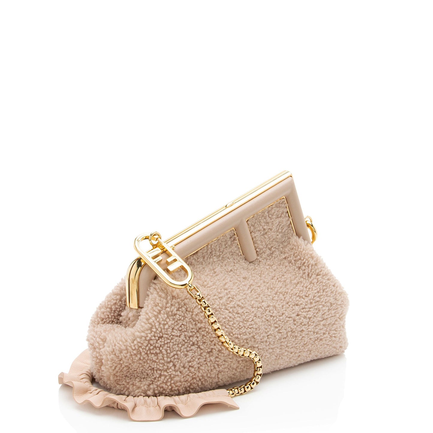 Fendi Leather Logo Pouch