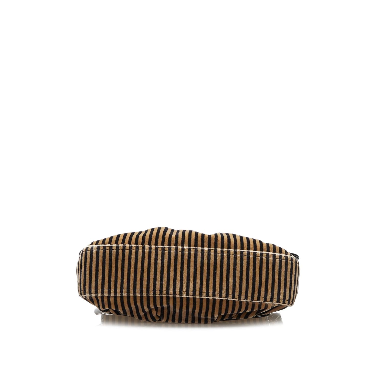 Fendi Striped Velvet B Bis Bag (37726)