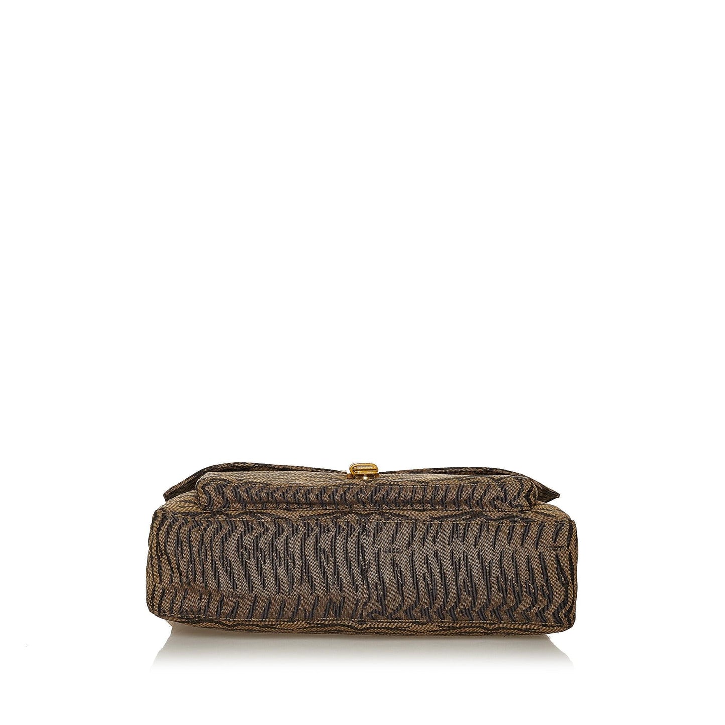 Fendi Tiger Print Canvas Shoulder Bag (37574)
