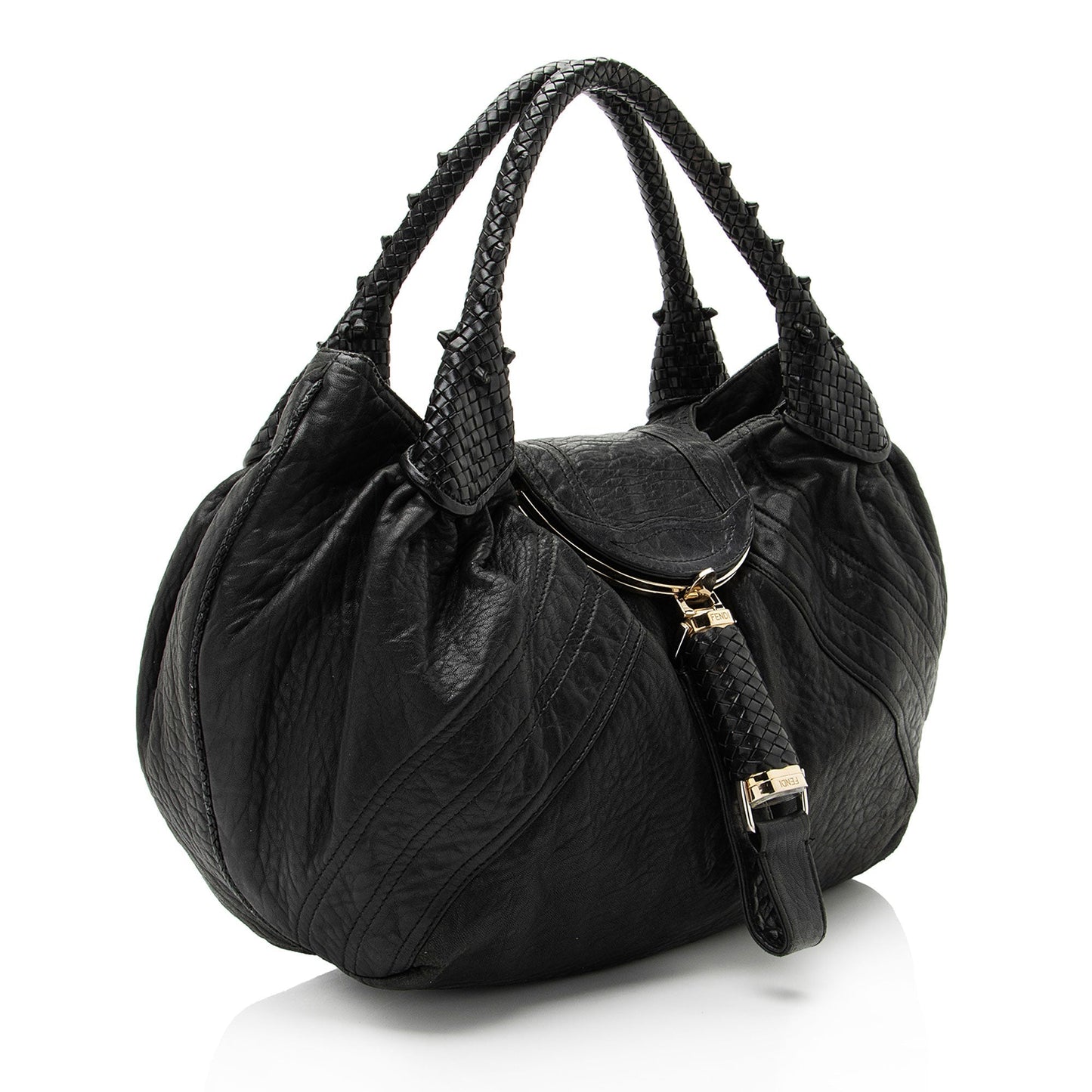 Fendi Perforated FF Calfskin Chef Small Bag