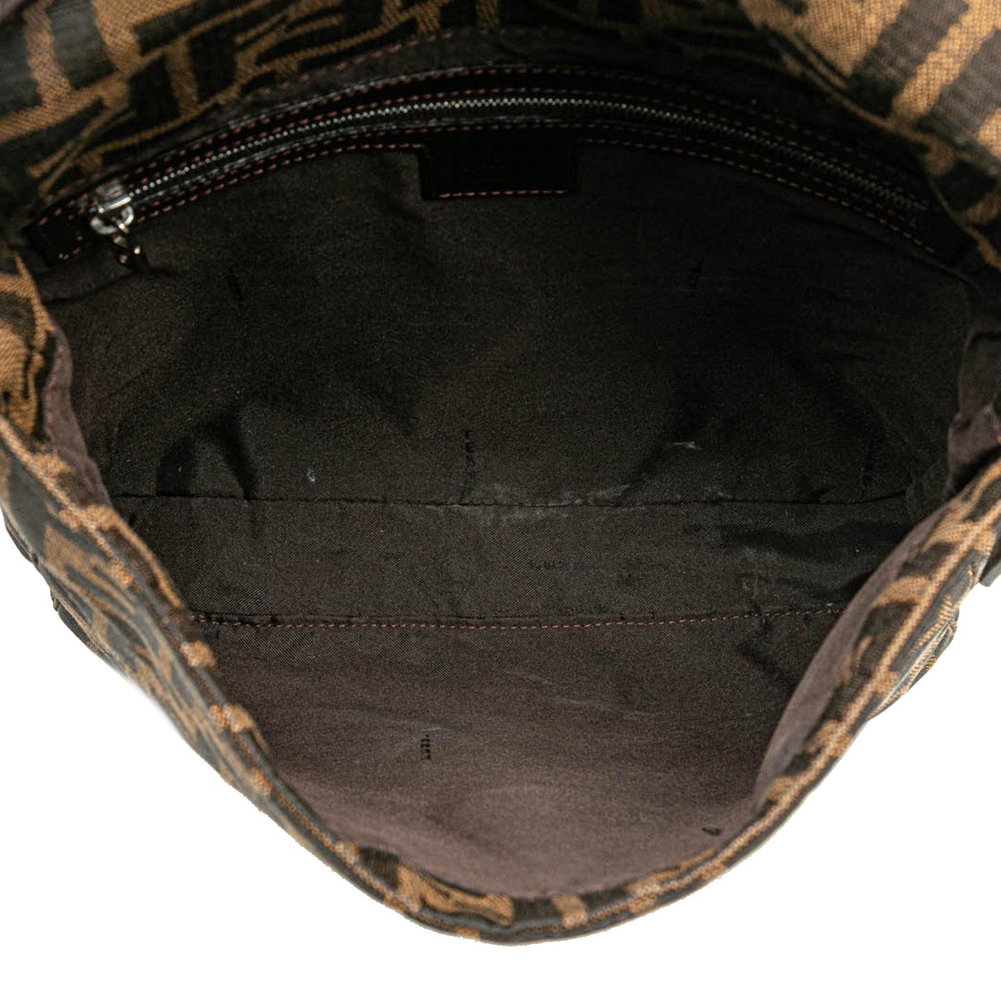 Fendi Zucca Canvas Shoulder Bag