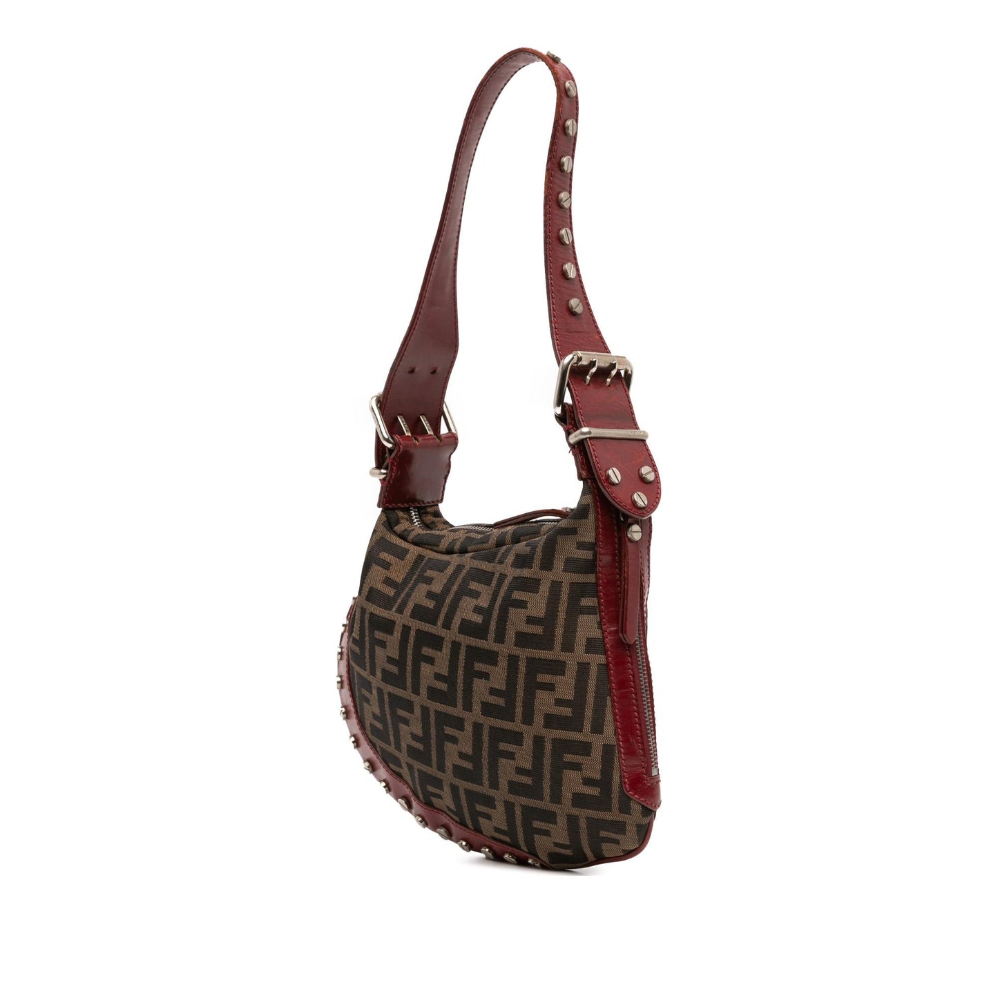 Fendi Large Zucca Metallic Lurex Mia Chain Tote