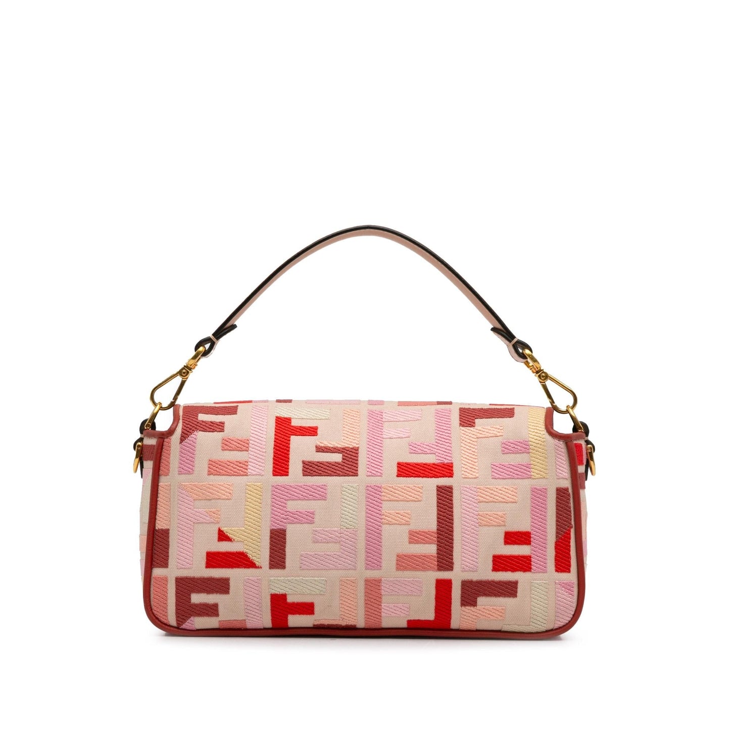 Fendi Zucca Embroidered Baguette Satchel (WloGCz)