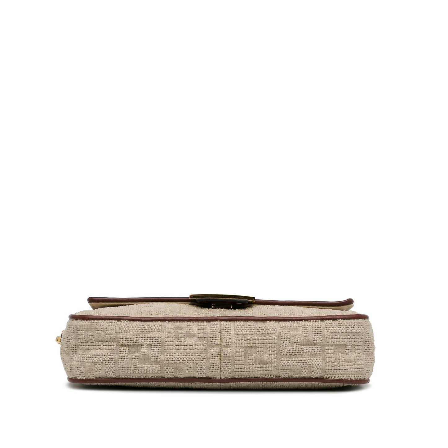 Fendi Zucca Embroidered Canvas Baguette Satchel (EhV62g)