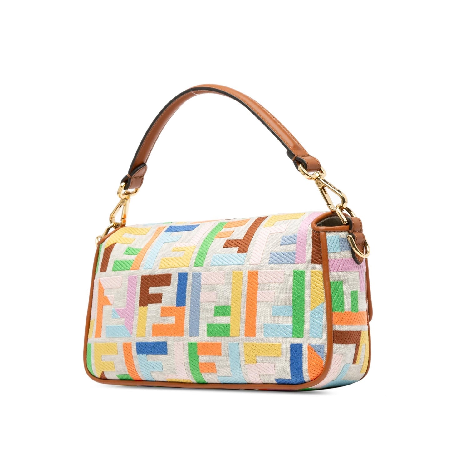 Fendi Zucca Embossed Baguette Satchel (SHG-GbOflU)