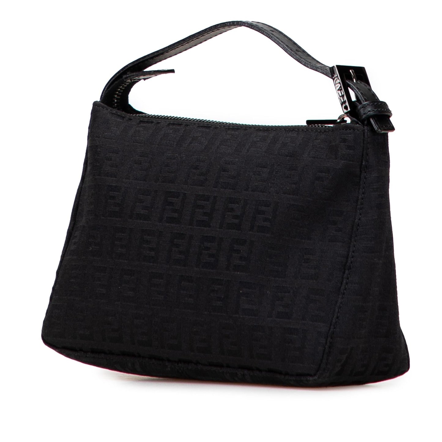 Fendi Zucca Embossed Velvet Baguette Satchel