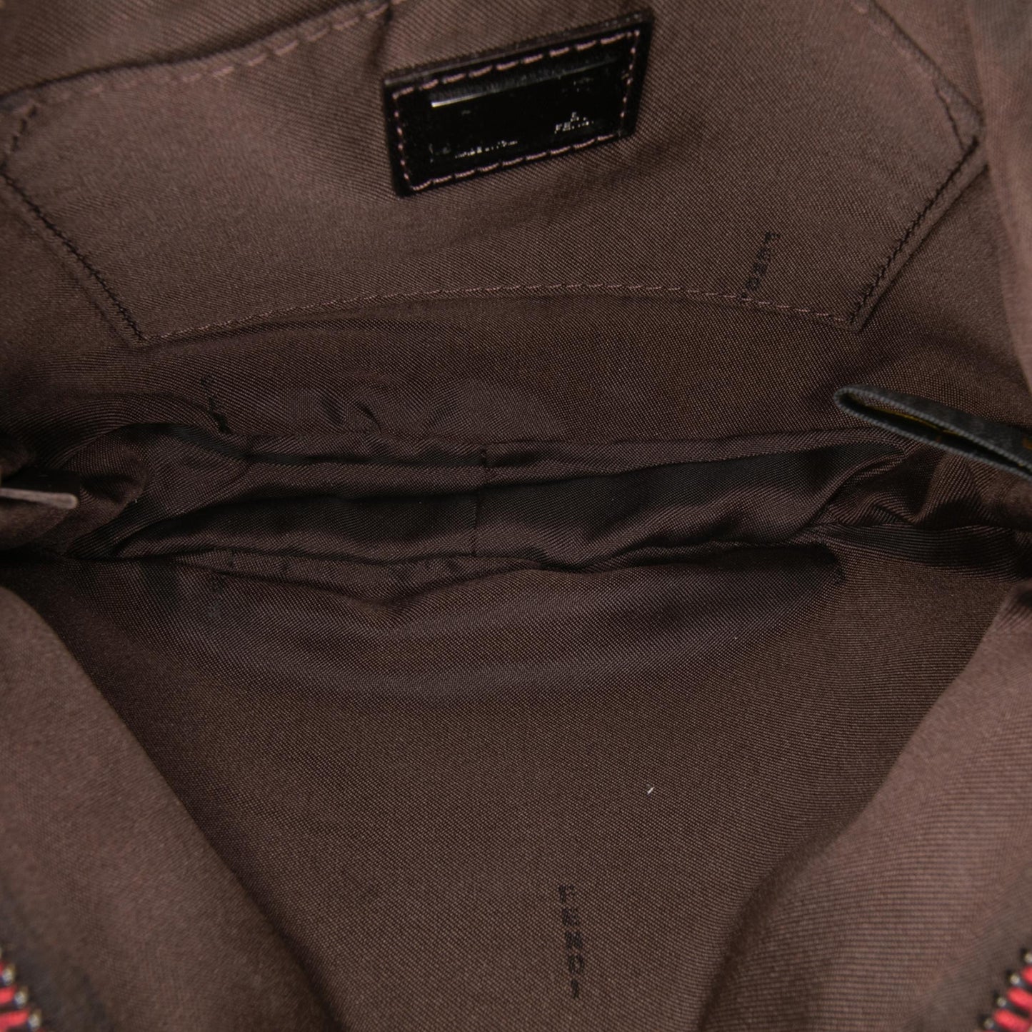 Fendi Zucchino Canvas Shoulder Bag