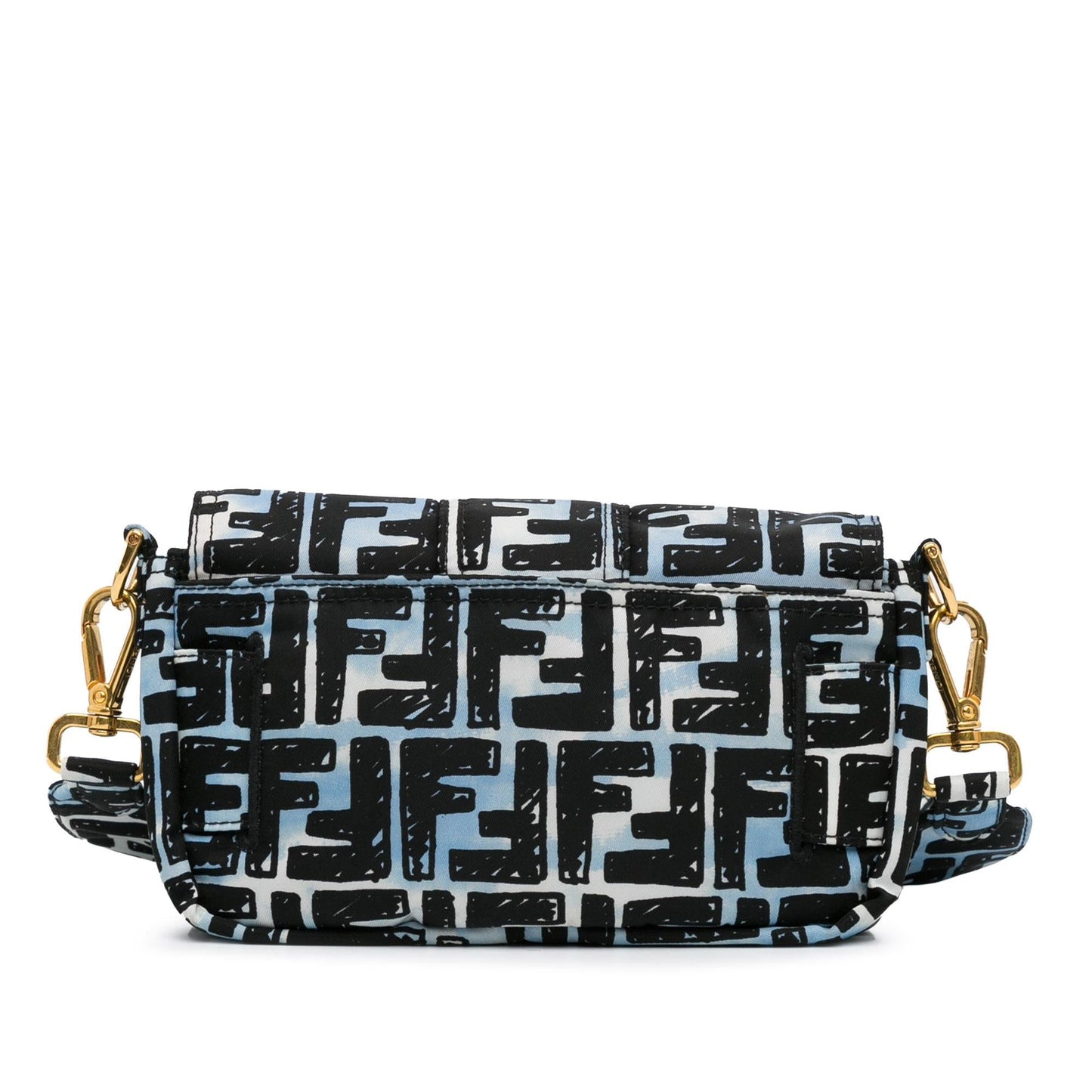 Fendi x Joshua Vides Mini Zucca Nylon Convertible Baguette Belt Bag (oO8sSN)