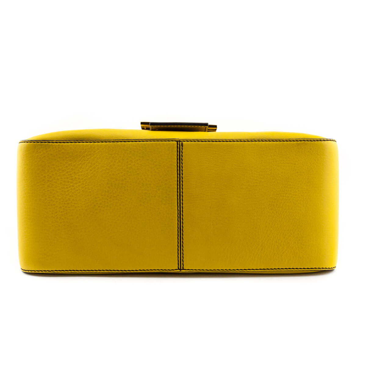 Fendi Chantilly & Black Vitello Flamingo Enamel Big Forever Mamma Baguette