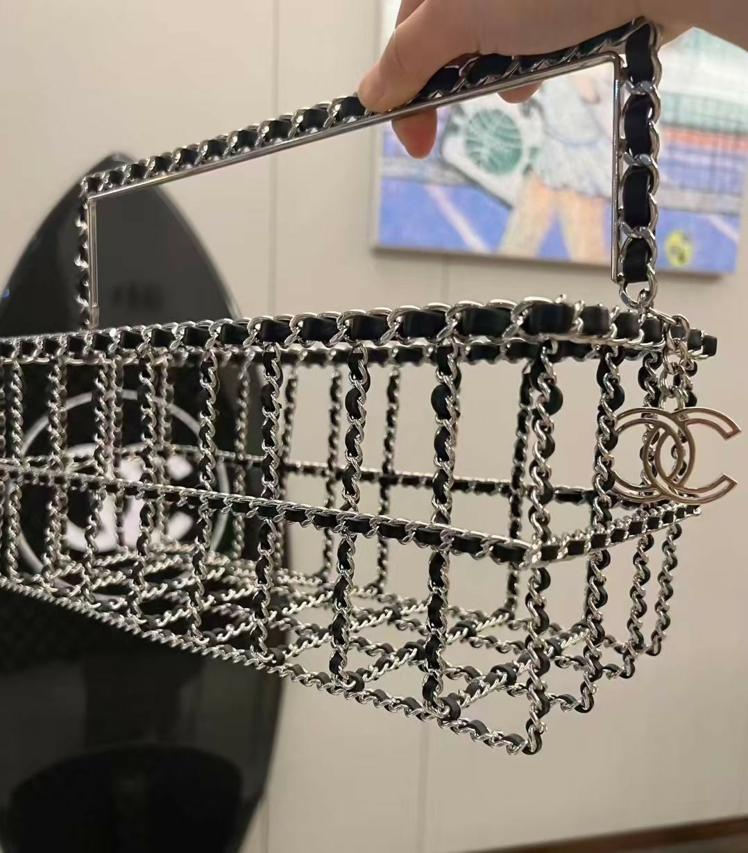 Chanel Supermaket Shopping Basket Bag Fall/Winter 2014 Runway Collection