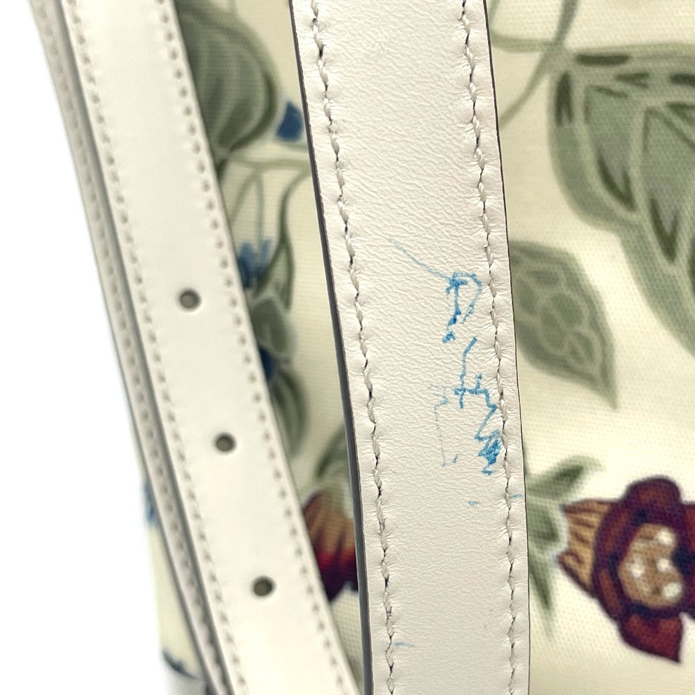 GUCCI Shoulder Bag 353437 Leather / PVC Ivoryx multicolor Bag Tote Bag Flora floral pattern Kris knight Women
