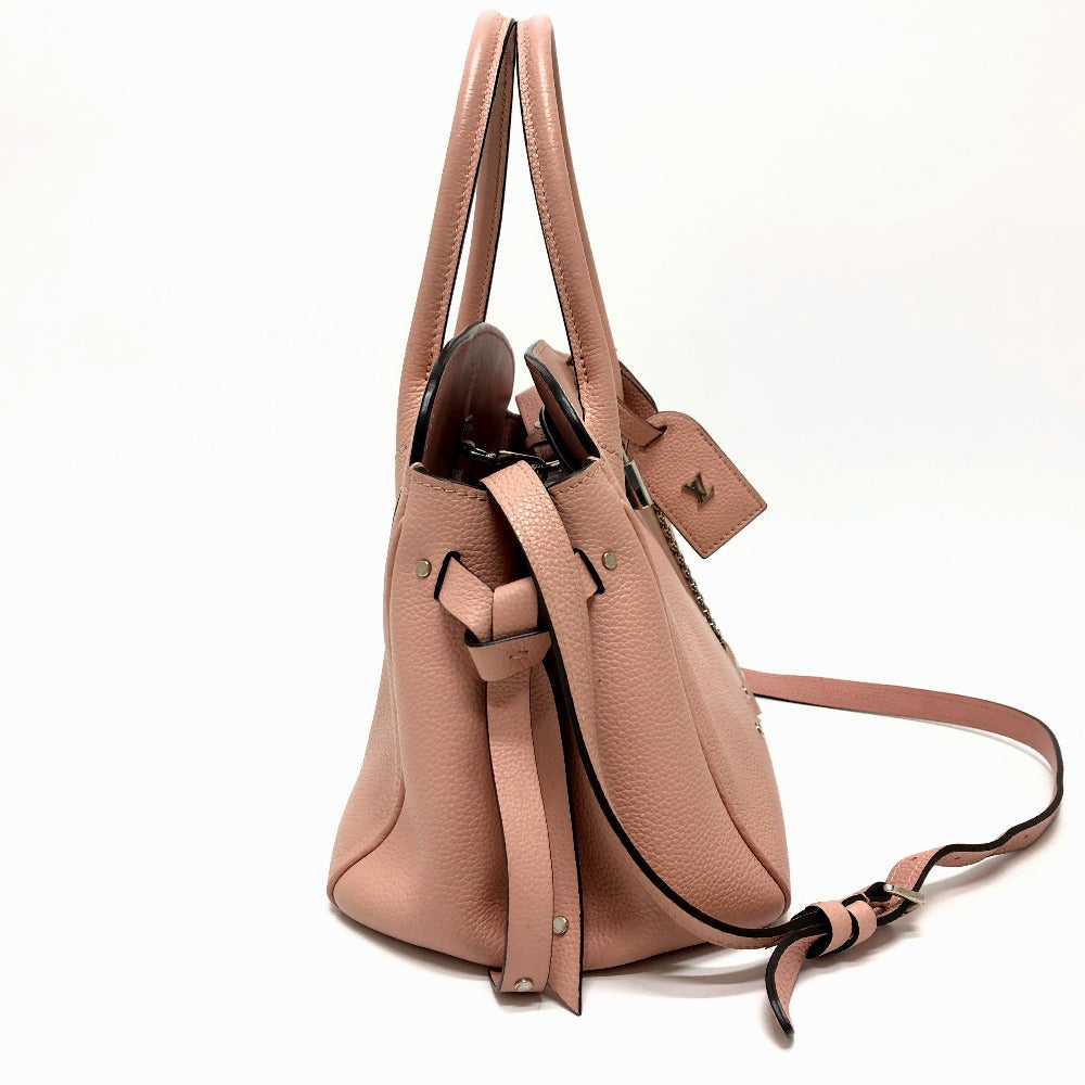 LOUIS VUITTON Handbag leather pink Mira PM Women