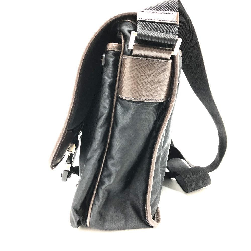 PRADA Shoulder Bag VA0793 Nylon black Messenger bag mens