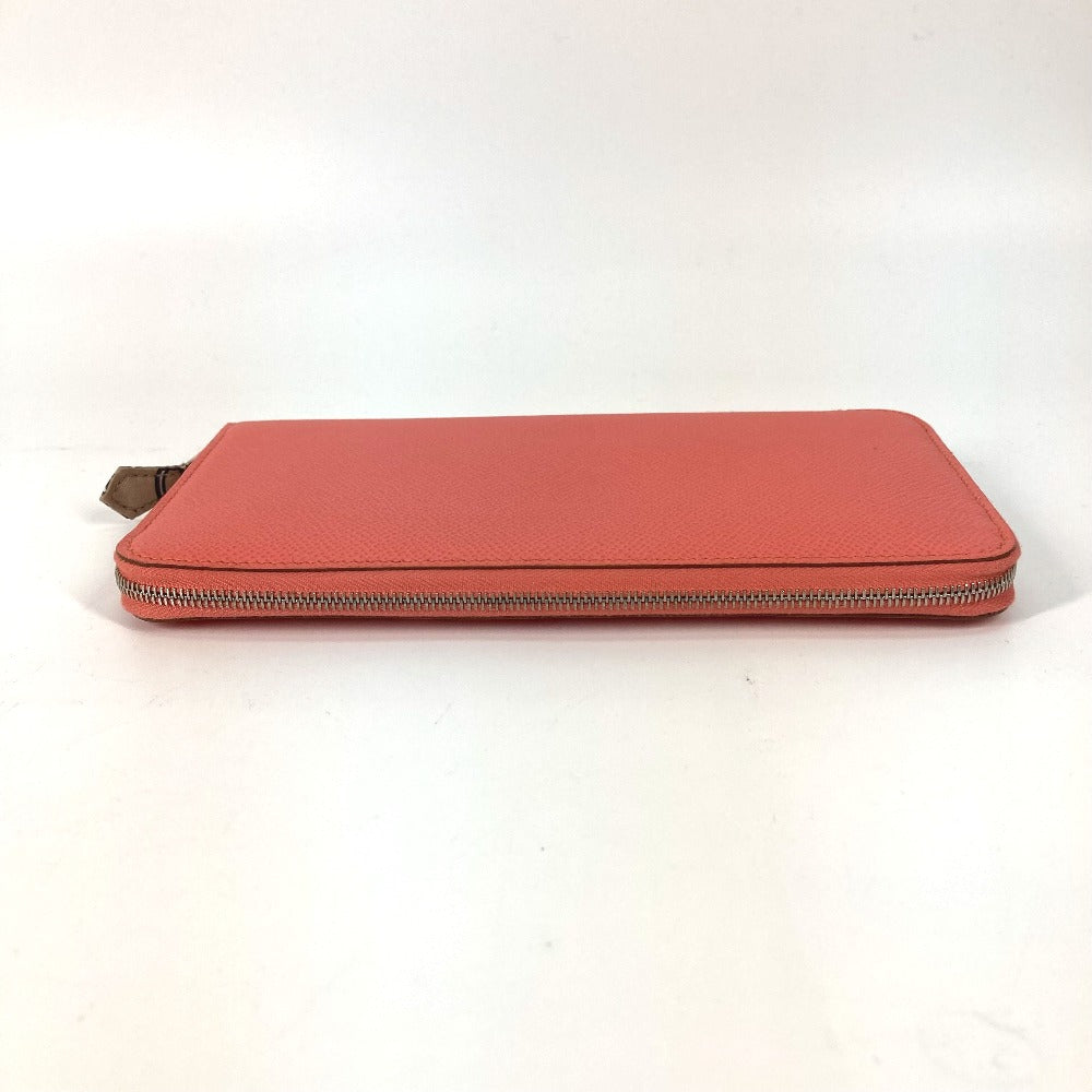 HERMES Long Wallet Purse Epsom Pink type Azap Long Silk in Women