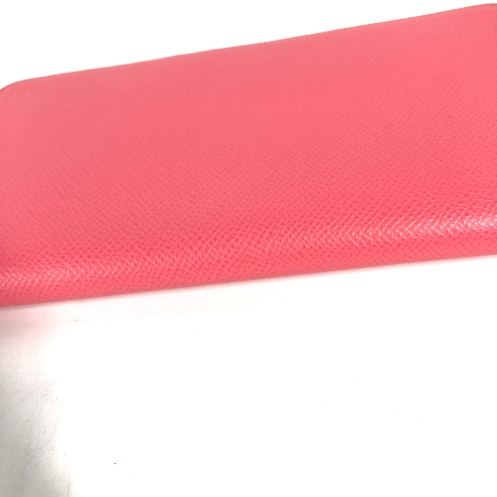 HERMES Long Wallet Purse Epsom pink Long wallet Azap long silk in