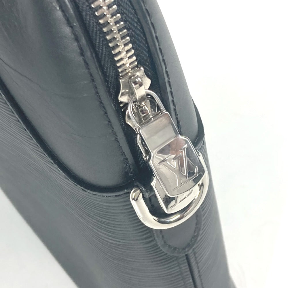 LOUIS VUITTON Business bag Epi Leather black Epi Oliver mens