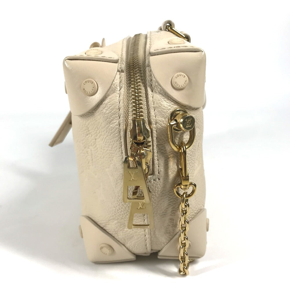 LOUIS VUITTON Shoulder Bag Monogram Ann Platt Leather white Monogram Ann Platt Petite Malle Souple Women