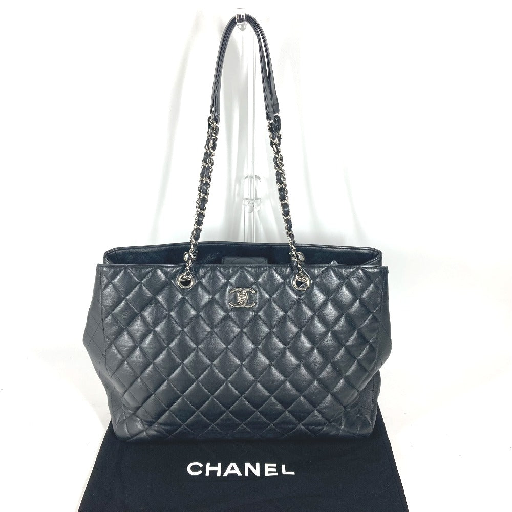 CHANEL Shoulder Bag A91046 lambskin black CC COCO Mark Matelasse Quilting unisex(Unisex)