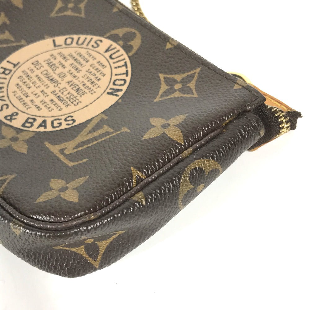 LOUIS VUITTON Handbag Monogram canvas Brown Monogram Mini Pochette Accessoires T&B Women